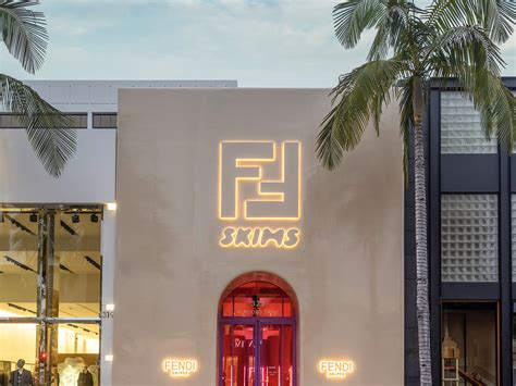 fendi skims rodeo drive|Fendi x Skims Opens Pop.